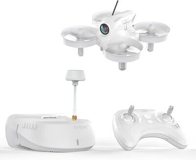 APEX VR70 FPV Drone Kit, dron wyścigowy z widokiem z pierwszej osoby (FPV) i goglami, transmisja analogowa 5.8G, odpowiedni dla początkujących do ćwiczeń z dronami.