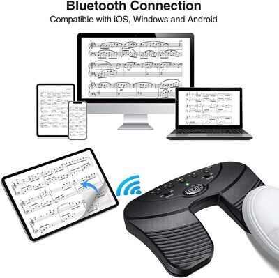 LEKATO Bluetooth Page Turning Pedał Cichy Partycje Page Turner Pedał do tabletu i telefonu