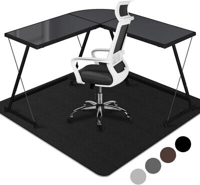 Mata ochronna na krzesło biurowe, podkładka na krzesło biurowe, dywan do twardych podłóg, antypoślizgowa, chroni podłogę przed zarysowaniami (kawowa, 90 x 140 cm)