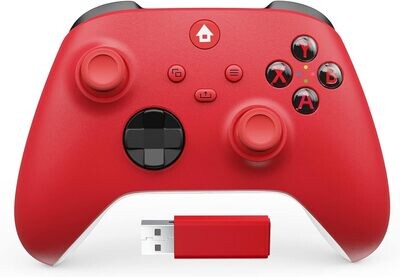 Bezprzewodowy kontroler PPCgrop do Xbox One, zastępczy kontroler wydajnościowy do Xbox Series X|S, Xbox One, PC, dżojstik z czujnikiem efektu Halla - czerwony.