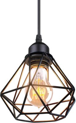 Lampa wisząca TOKIUS Vintage Industrial 16 cm z żelaznym kloszem.