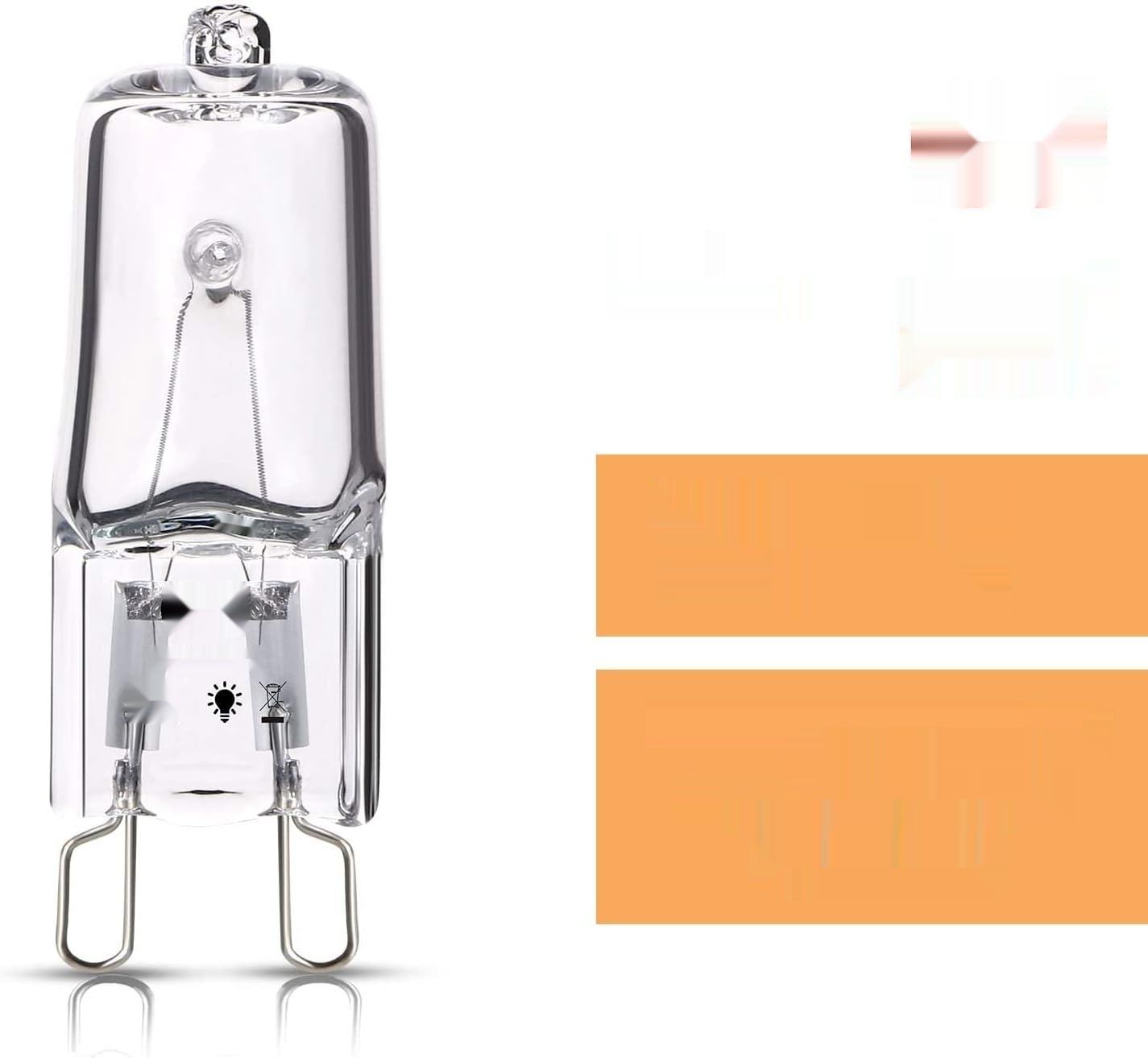 OSDUE G9 Halogen Bulbs, 28 W, 230 V, Ciepłe Białe Światło, 2800 K, Opakowanie 5