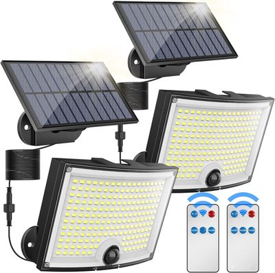 KagoLing 202 LED Lampy Solarne, IP65, 120°, 2 szt. z 5m kablem