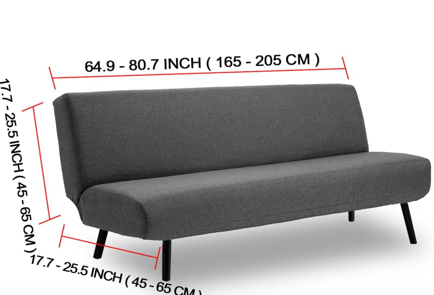 TIANSHU Narzuta na sofę bez podłokietników 3 osobowa, spandex narzuta na sofę bez podłokietników, elastyczna antypoślizgowa narzuta stretch, miękka tkanina (bez podłokietników, kość słoniowa)