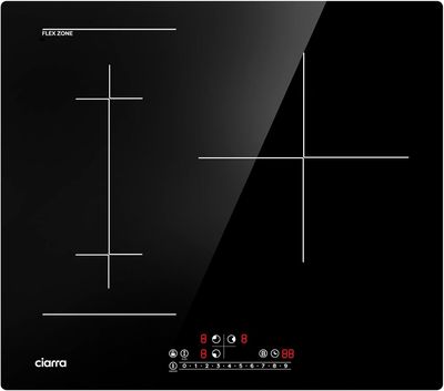 CIARRA CBBIH3BF Wbudowana indukcyjna płyta grzewcza 3 strefy 32A 6500W z funkcją Boost 1 Flex Zone