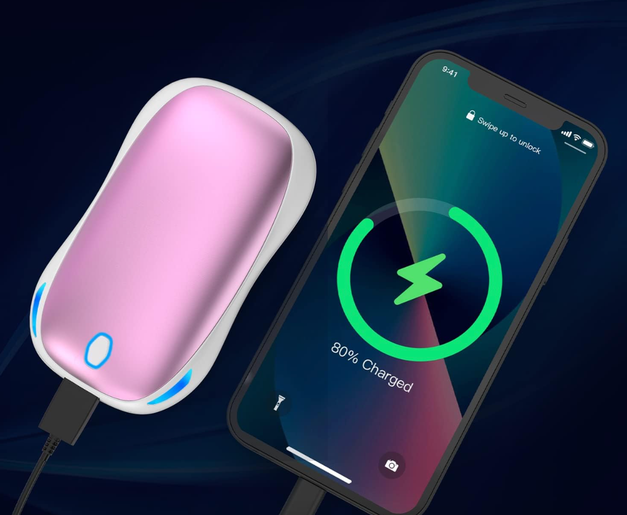 gabless elektryczny ogrzewacz do dłoni 5000 mAh, zestaw 2 szt.