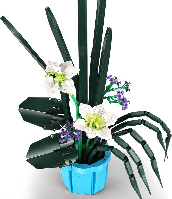 URGEAR Lilies Flowers Zabawka z klocków budowlanych 1513 sztuk