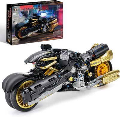 Zestaw budowy motocykla technicznego - zestaw modelu mobilnego motocykla Bat Cycle z filmu