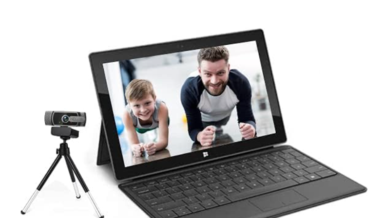 neefeaer kamera internetowa HD1080P z mikrofonem, automatyczna korekcja światła, USB PC kamera internetowa z osłoną, kąt szeroki 90°, korekcja ekspozycji, Plug &amp; Play, do komputera, laptopa, komputera