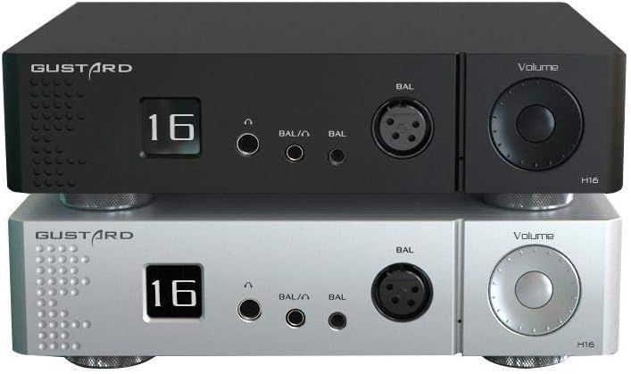 Gustard H16 przedwzmacniacz, wyświetlacz OLED, XLR/RCA, zrównoważony wzmacniacz słuchawkowy, przedwzmacniacz, czarny