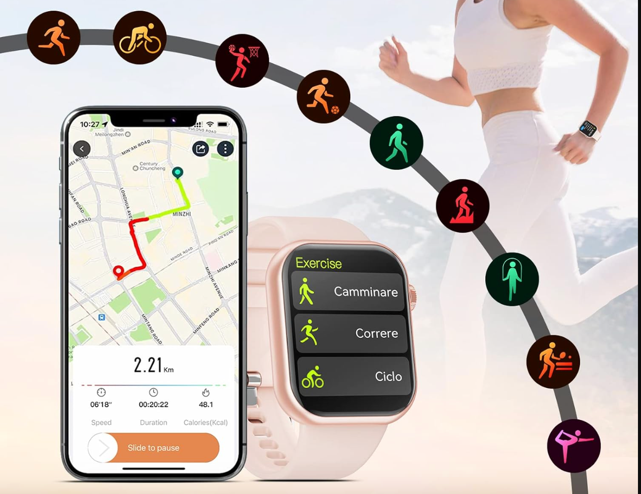 Smartwatch męski Odpowiedź/Wykonuj połączenia,1.85 Smartwatch pełny ekran dotykowy,wodoodporny sportowy zegarek IP67,Fitness Smart Watch z tętnem tlenu we krwi dla Androida i iOS