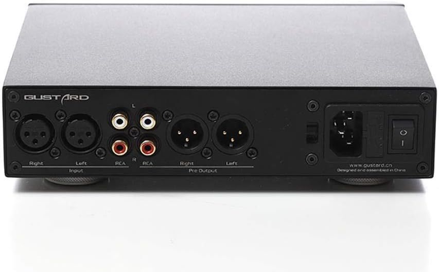 Gustard H16 przedwzmacniacz, wyświetlacz OLED, XLR/RCA, zrównoważony wzmacniacz słuchawkowy, przedwzmacniacz, czarny