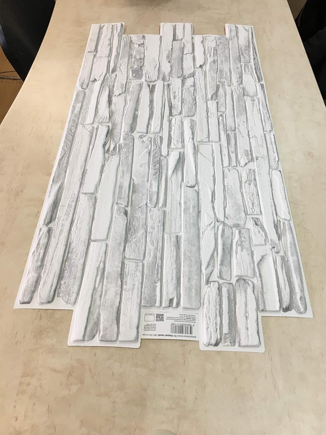 Panele ścienne z PCW, 3D, dekoracyjny, szary kwarcyt (10 sztuk / 4,9 m²)