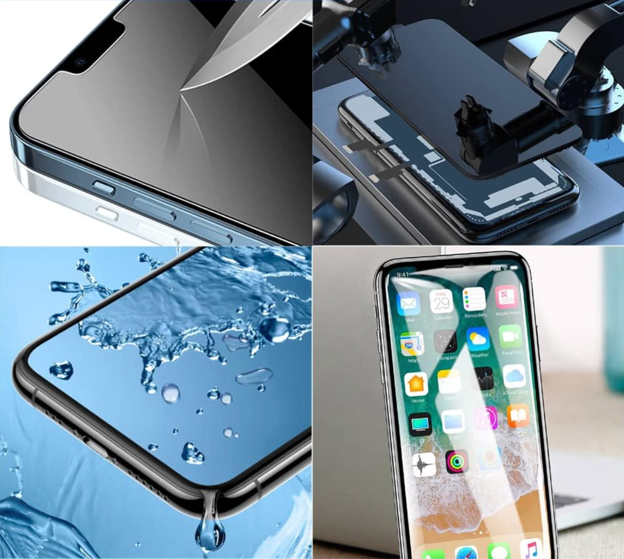 Yodoit Wyświetlacz do telefonu 12/12 pro LCD Wyświetlacz Ekran Czarny Wstępnie Zmontowany Dotykowy Wyświetlacz Szkło Zestaw Naprawczy 6,1 Cala