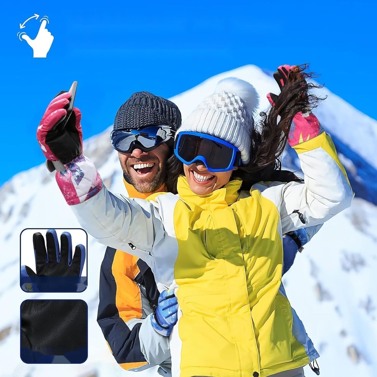 Odtmger Ski Gloves, wodoodporne i oddychające rękawice zimowe.