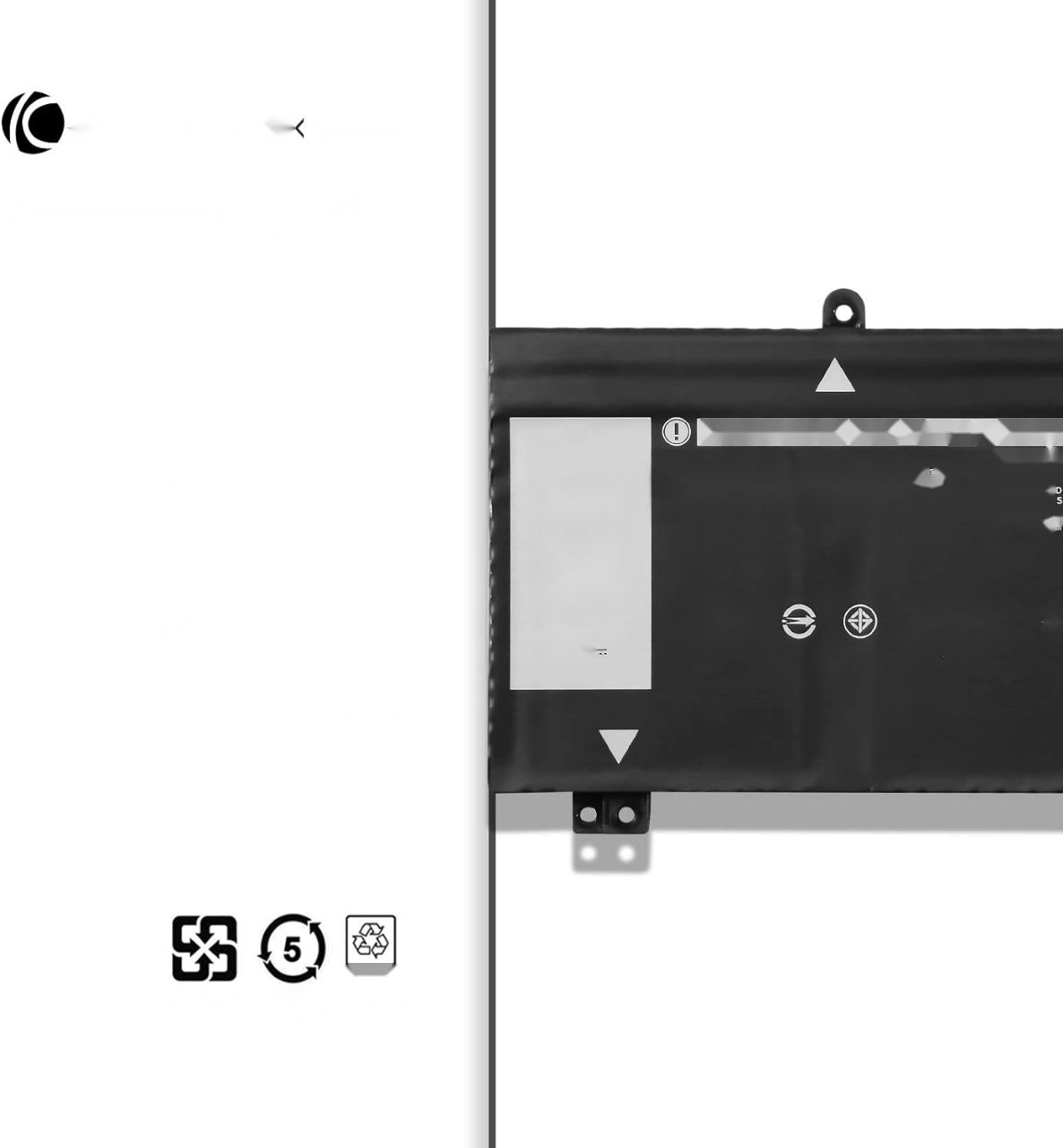 K KYUER MR90Y bateria dla Dell Inspiron, Latitude, Vostro 11.1V 65Wh