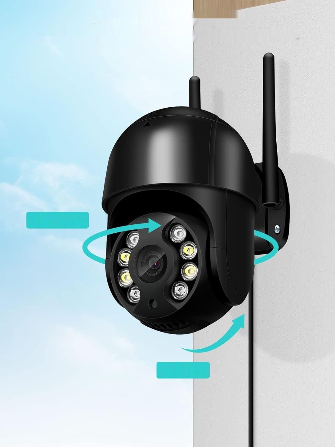 Anksono kamera zewnętrzna Wi-Fi 1080p, PTZ, auto-śledzenie.