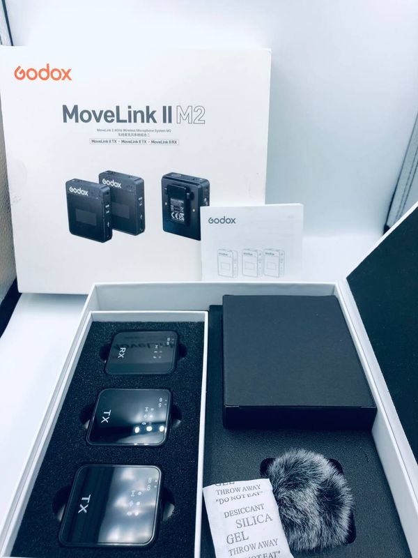 GODOX MoveLink II M2 mikrofon krawatowy do aparatów, smartfonów.