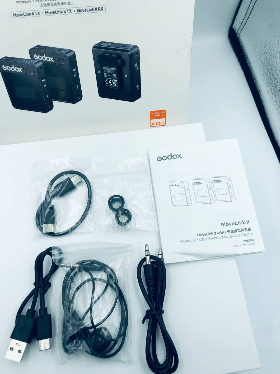 GODOX MoveLink II M2 mikrofon krawatowy do aparatów, smartfonów.