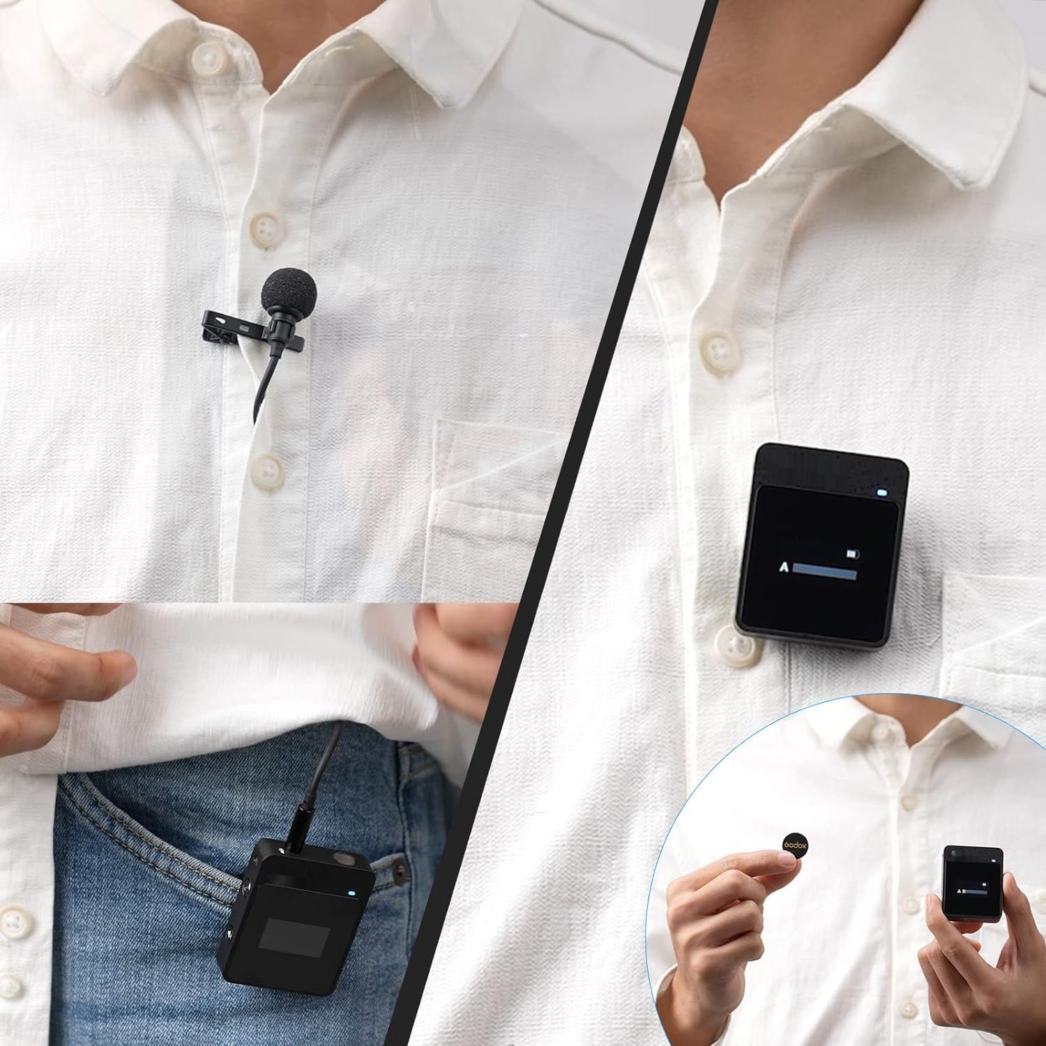GODOX MoveLink II M2 mikrofon krawatowy do aparatów, smartfonów.