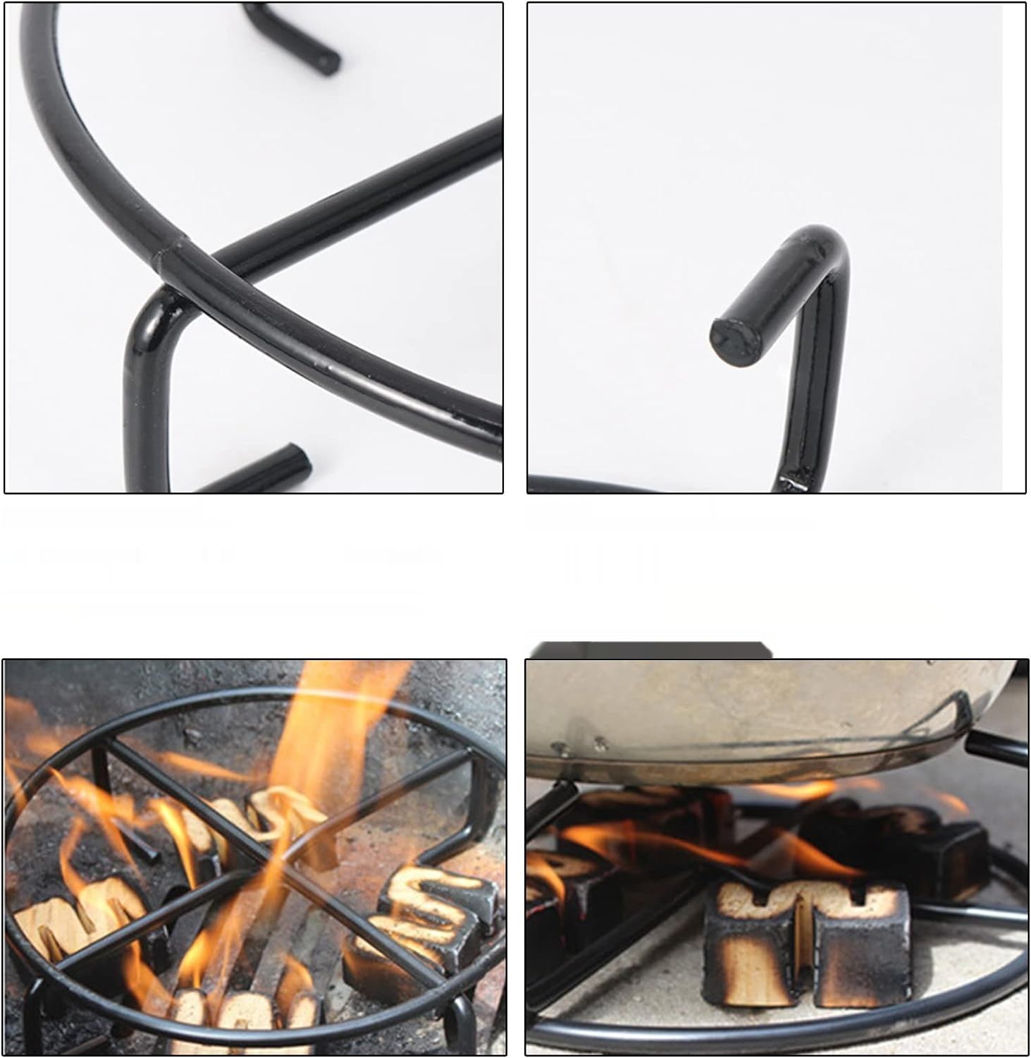 Akcesoria BARVERE: podstawa 42 cm, stojak, haki, rękawice BBQ.