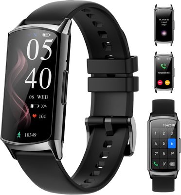 ELEJAFE Smartwatch dla kobiet z funkcją telefonu, wodoodporny IP68, 114+ trybów sportowych, tracker kondycji, krokomierz, monitor tętna, SpO2, snu, iOS Android