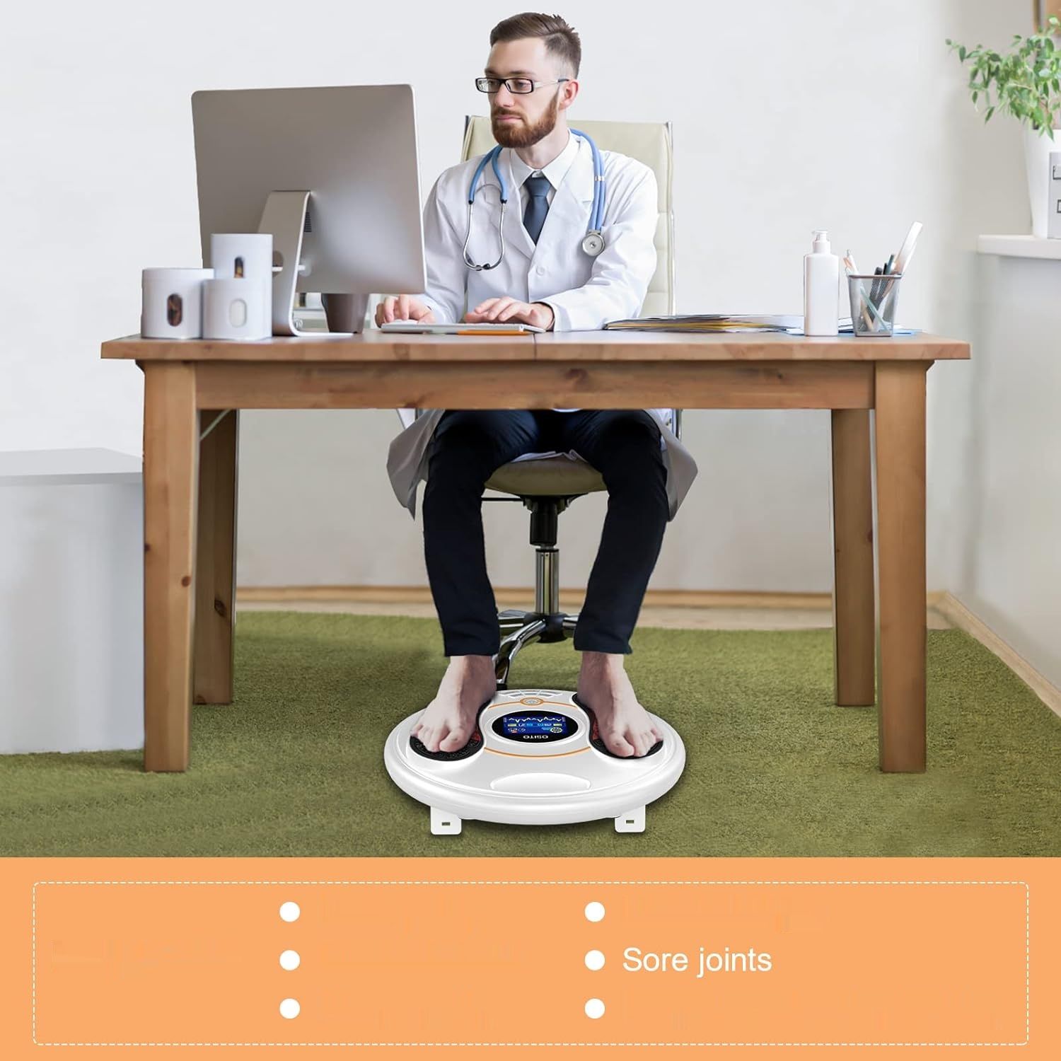 Stymulator krążenia krwi OSITO, 99 poziomów intensywności, z pilotem.