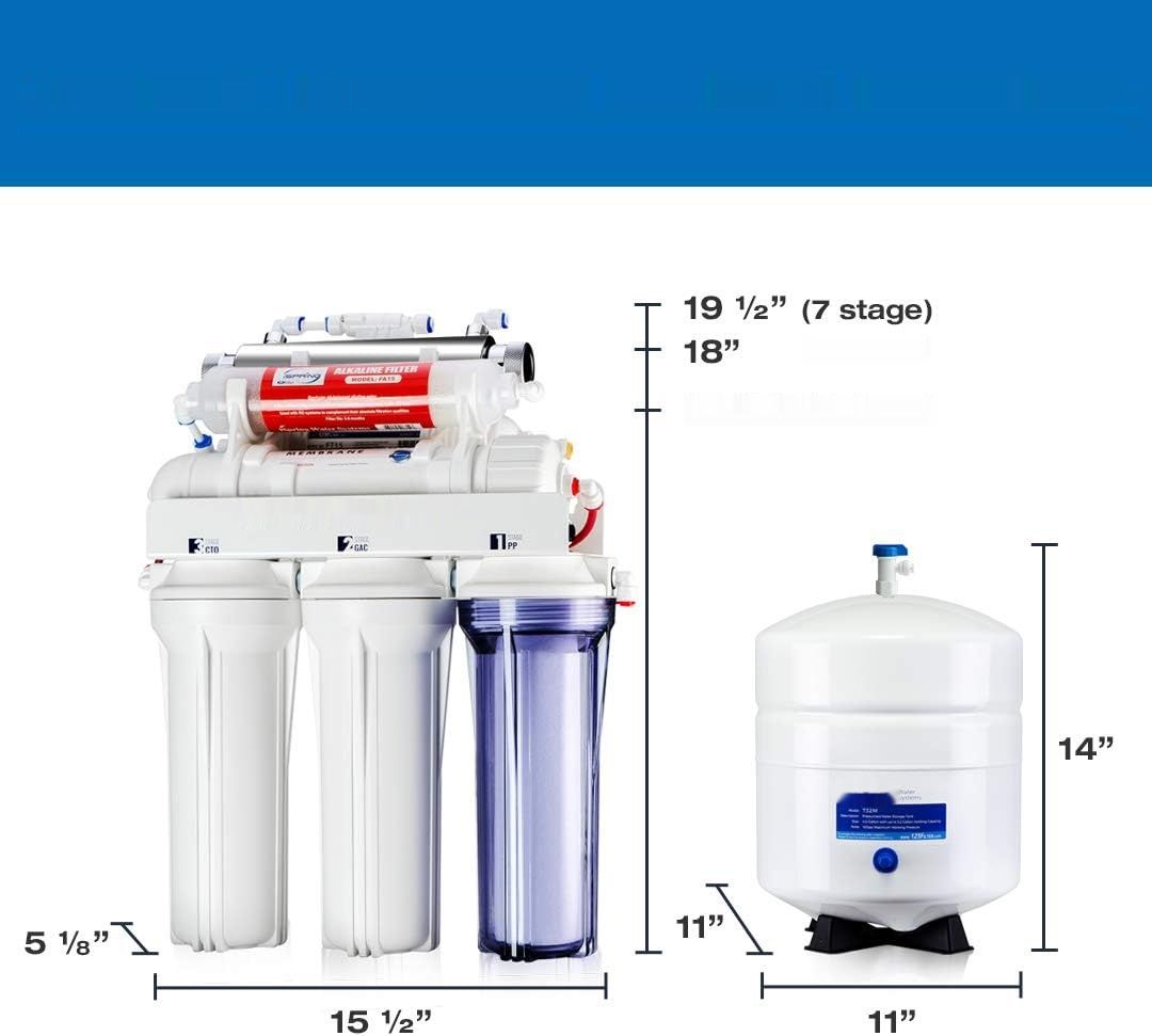 iSpring RCC7AKUV 7-stopniowy system filtracji wody, certyfikat NSF, redukcja TDS