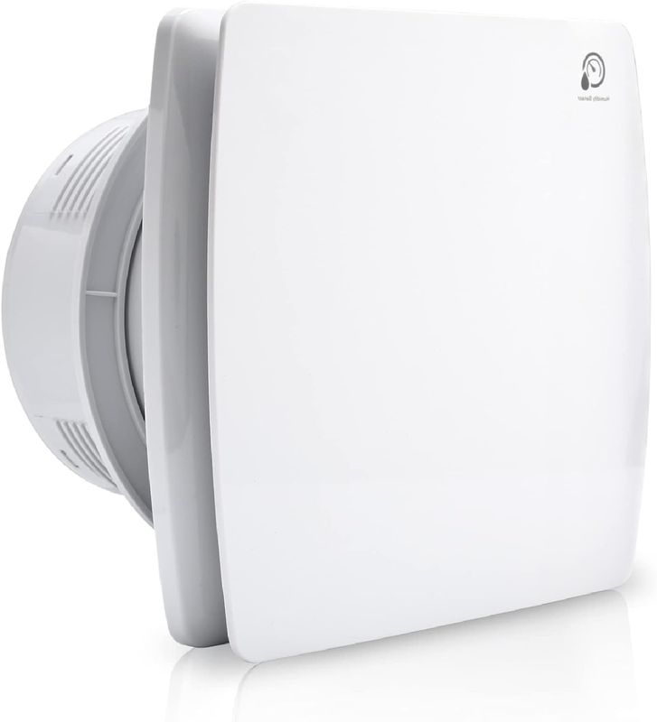 SWANEW Wentylator Łazienkowy 100 mm, cichy, z czujnikiem wilgoci, timer.