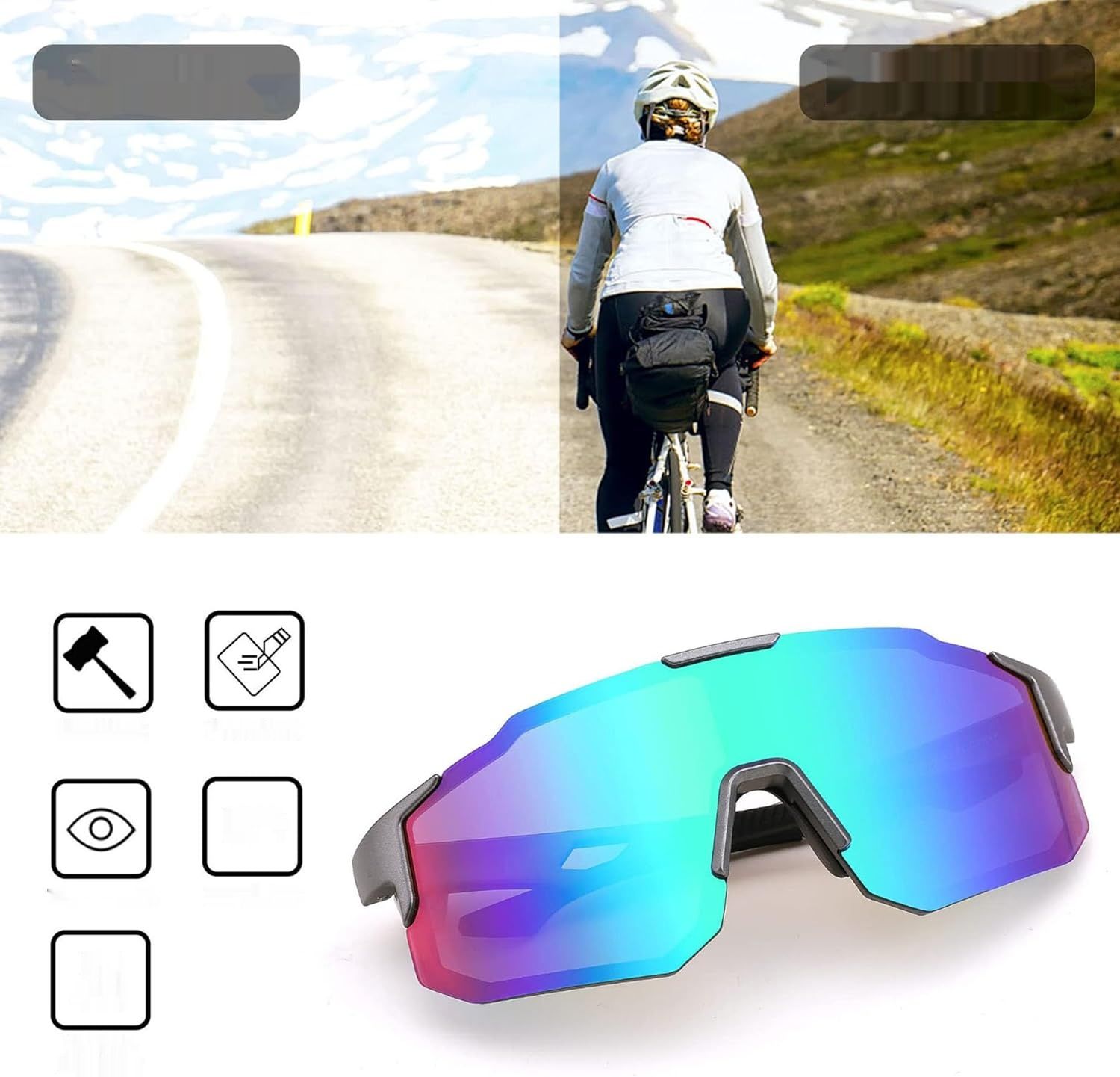 FEISEDY Sportowe Okulary Przeciwsłoneczne z Ochroną UV400 B2388