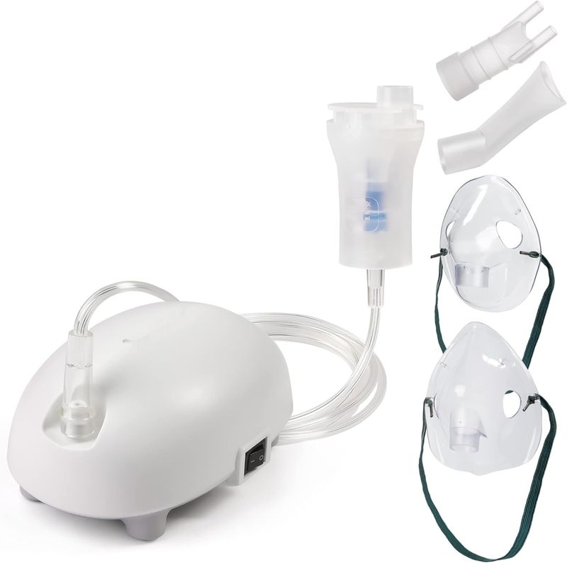 MEDLOT Nebulizator Inhalator, z Ustnikiem i Maską, na Przeziębienia, Portatywny
