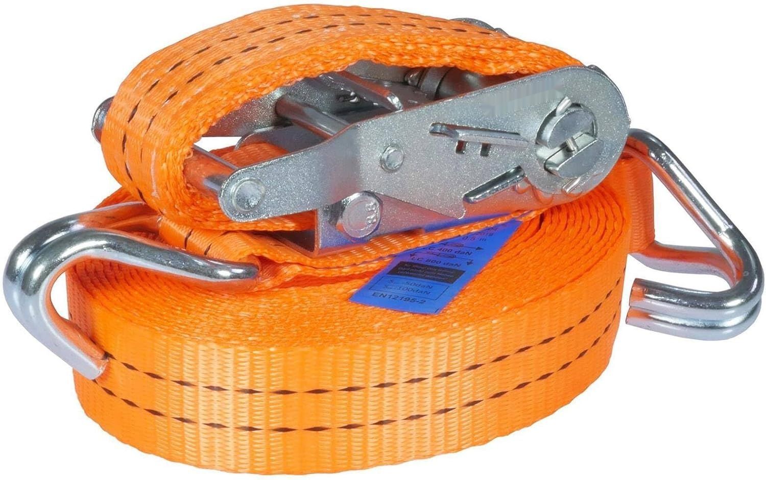Pasy mocujące z napinaczem i hakiem 35 mm, 1 szt, 2000 kg, 6 m