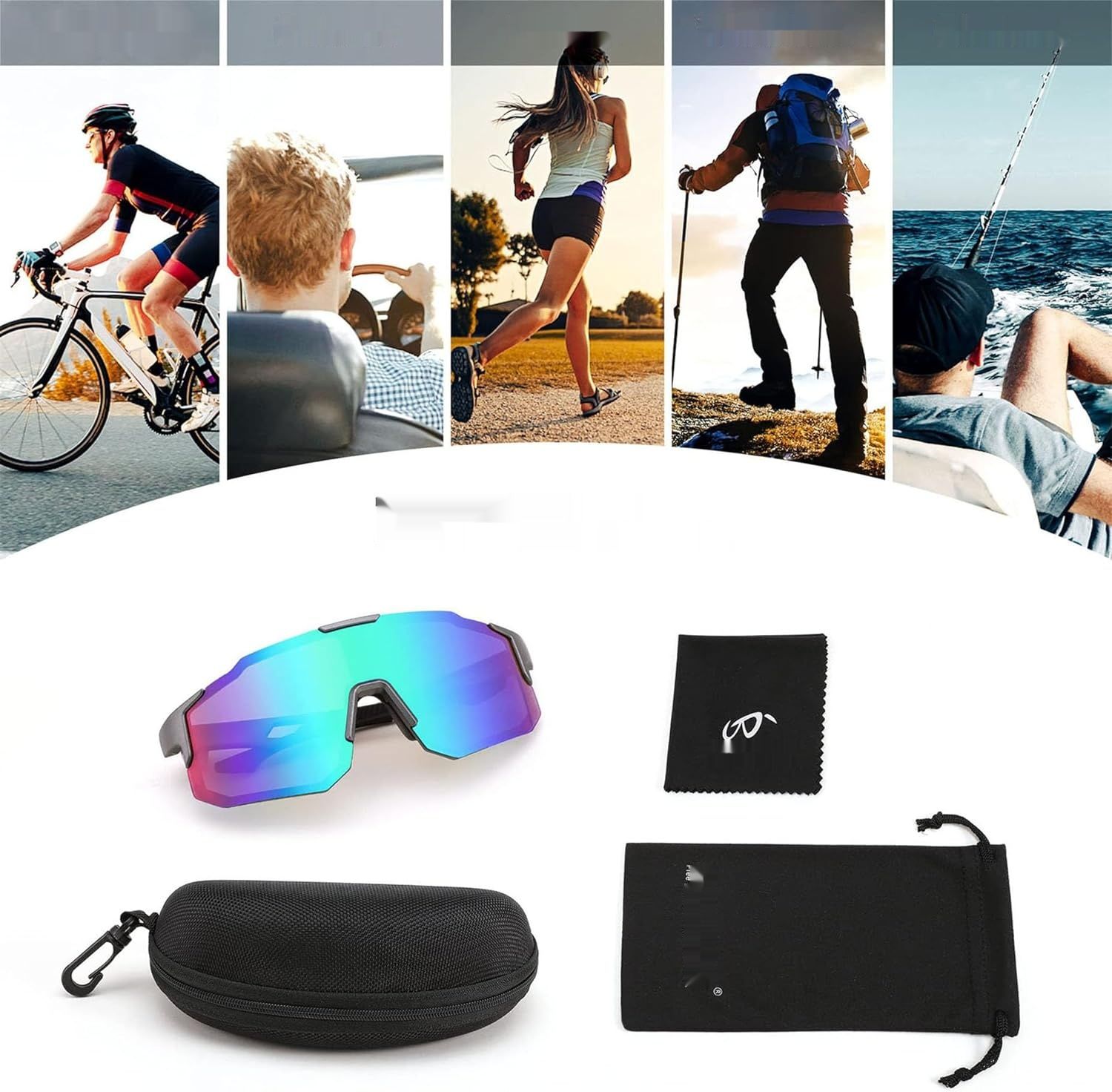 FEISEDY Sportowe Okulary Przeciwsłoneczne z Ochroną UV400 B2388