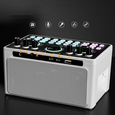 Bluetooth Karaoke Maszyna ALLWIN 3w1 z 2 mikrofonami, obsługuje TWS, do PC/Smartphone