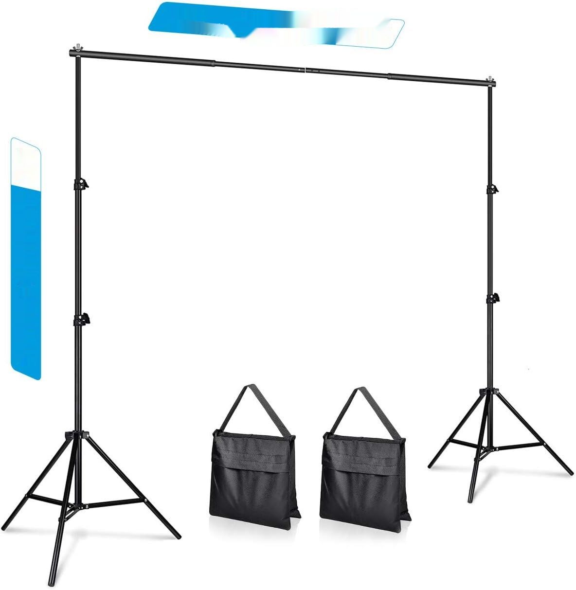 Powerextra Fotografia, Tło 2x3m, statyw z 4 klamrami, torba transportowa.