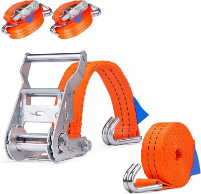 Pasy mocujące z napinaczem i hakiem 35 mm, 1 szt, 2000 kg, 6 m