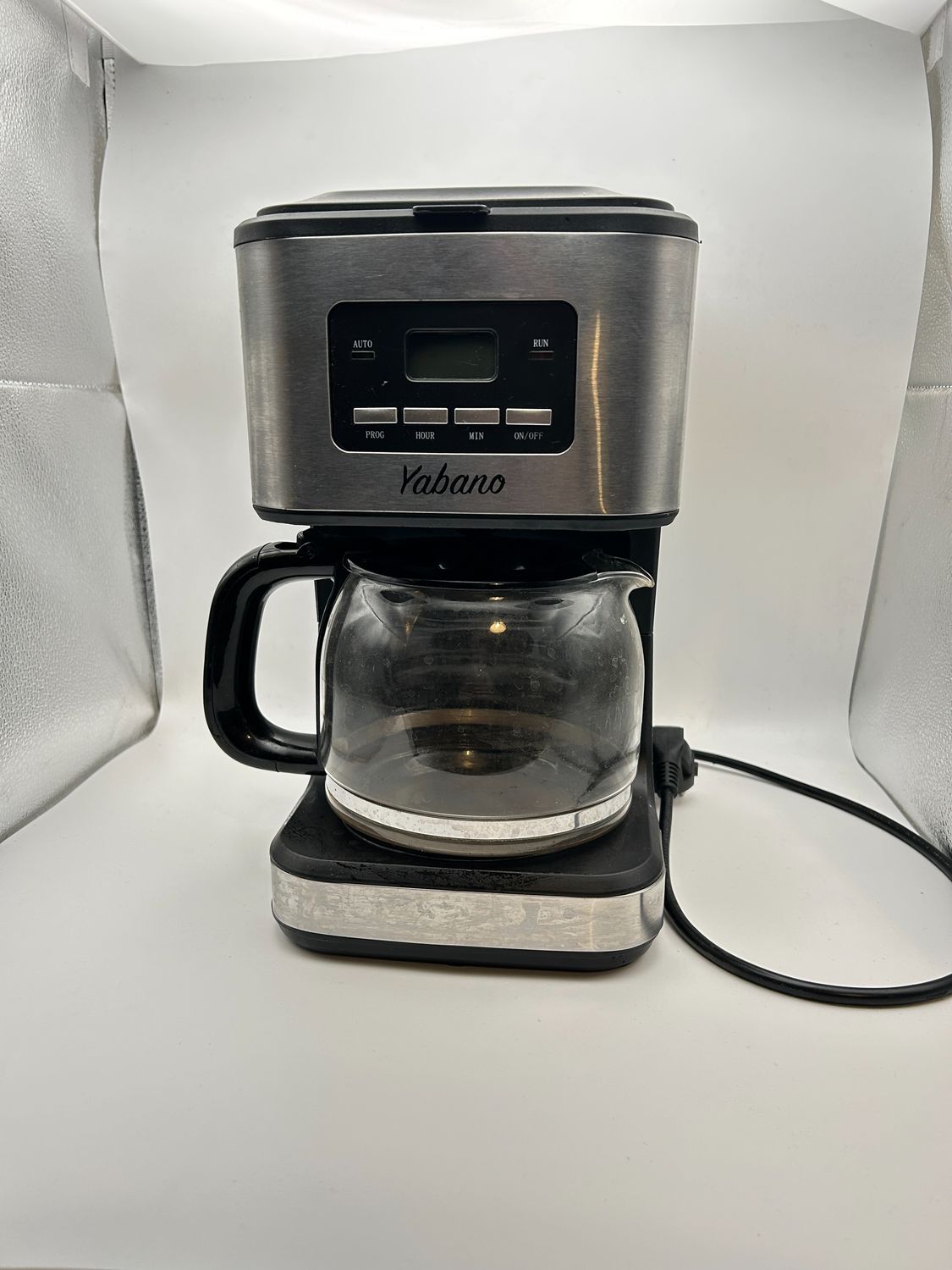 Yabano Ekspres do Kawy z Timerem, AromaSelector, Stały Filtr, 900W, 1,5 L
