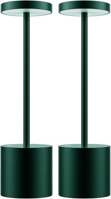 MQLOON Bezprzewodowa Lampa LED, 2 szt., Bateria, Metal, Ciemnozielona