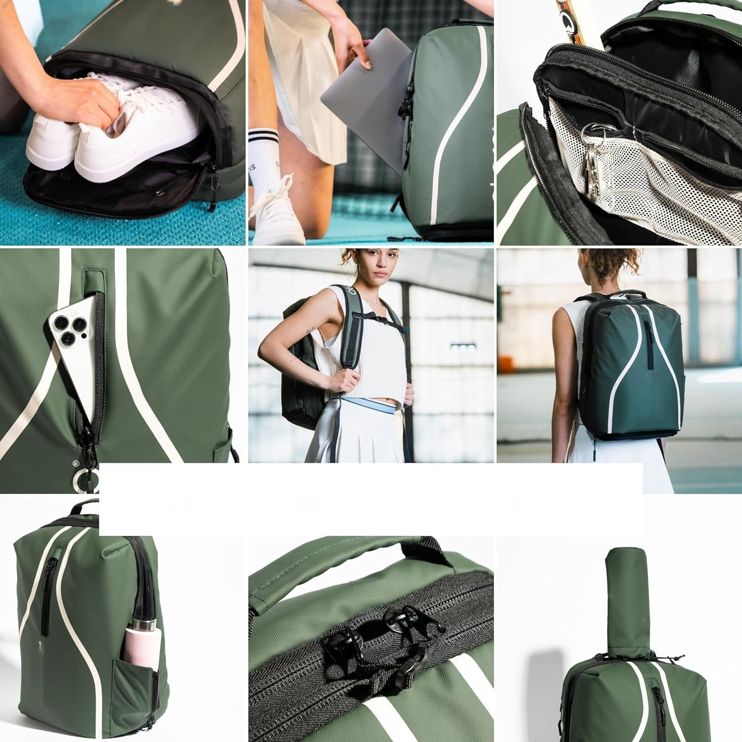 Otaro Plecak Tenisowy z Przegrodą na Buty Premium (Klasyczny 32L; PRO 42L)