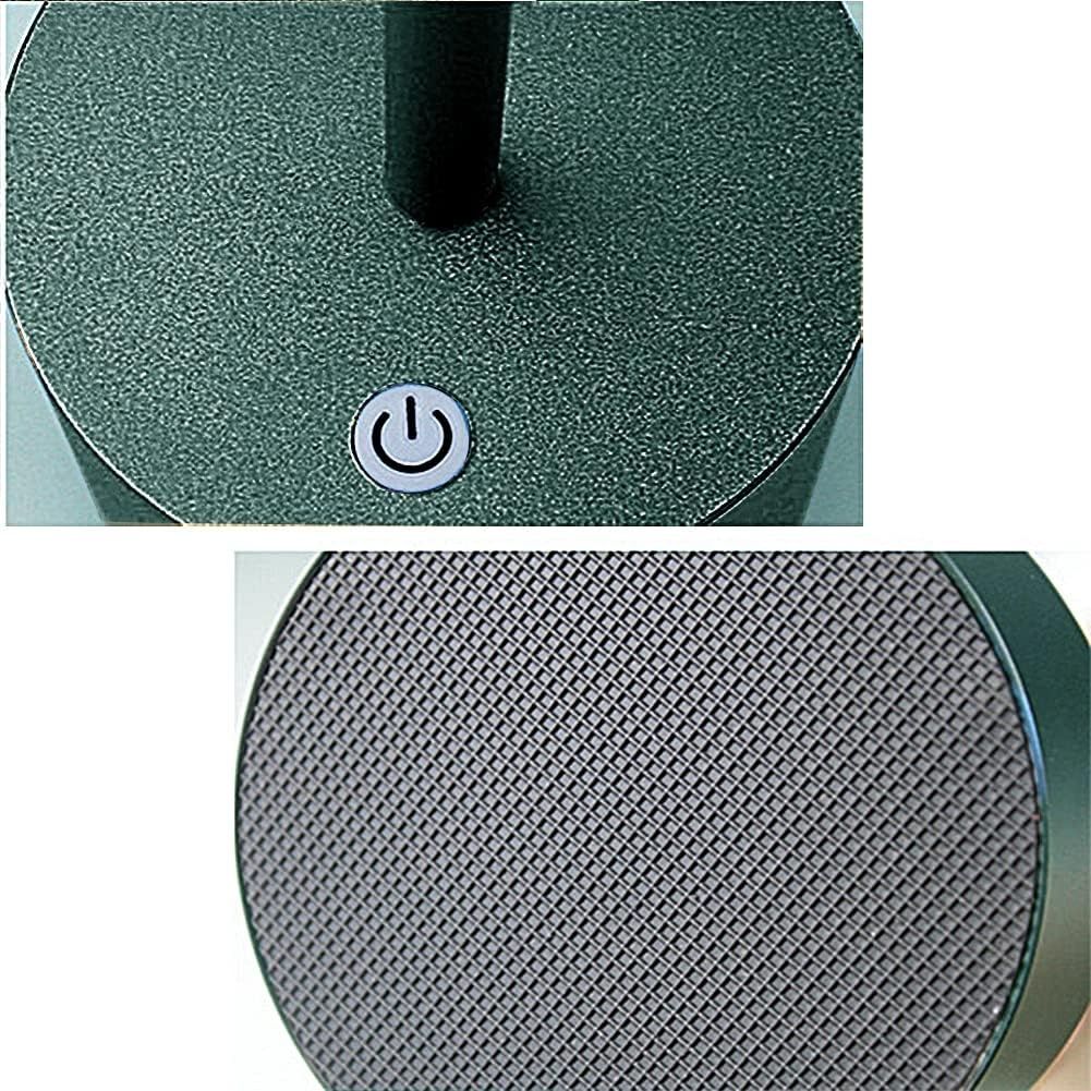 MQLOON Bezprzewodowa Lampa LED, 2 szt., Bateria, Metal, Ciemnozielona