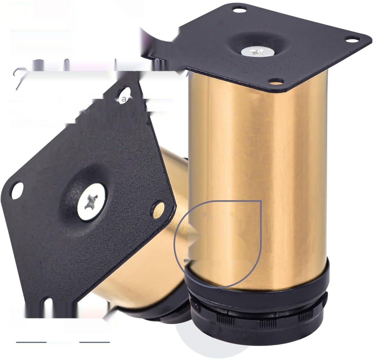 15 cm Metalowe Nóżki do Mebli, Btowin Zestaw 8 Regulowanych Nóżek Ze Stali