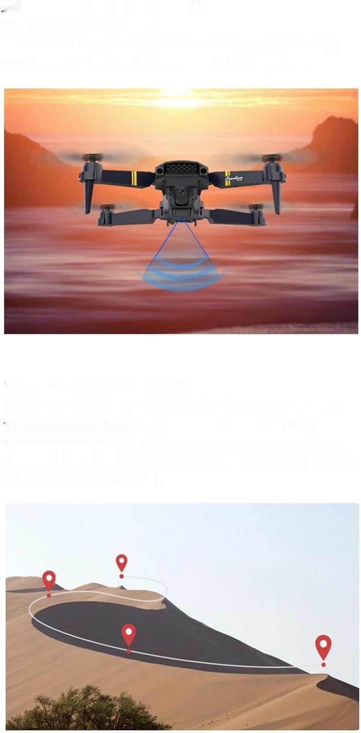 Drone z kamerą Raptor 8K – kompletny zestaw – Mini dron z kamerą 4K, składany, panoramiczny tryb 120°, tryb zwolnionego tempa, obrót o 360°