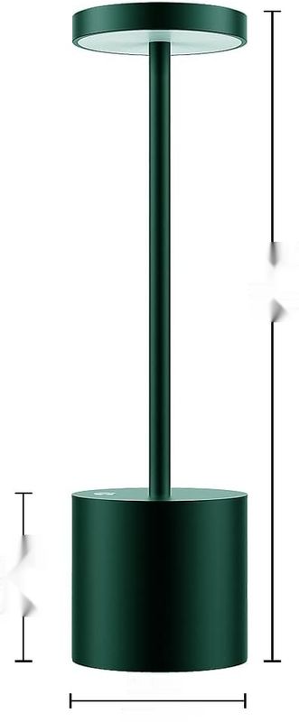 MQLOON Bezprzewodowa Lampa LED, 2 szt., Bateria, Metal, Ciemnozielona