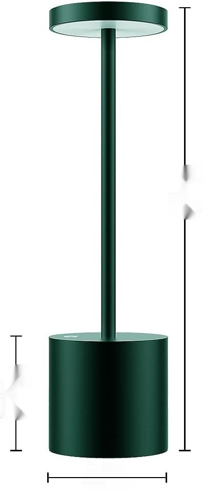 MQLOON Bezprzewodowa Lampa LED, 2 szt., Bateria, Metal, Ciemnozielona