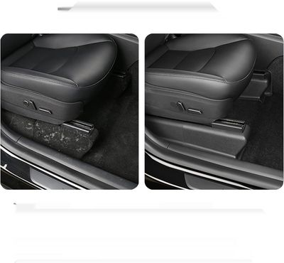 Pokrywa Szyn Siedzeń Tesla Model Y 2021-2023, 7 części (ABS), anty-zarysowania
