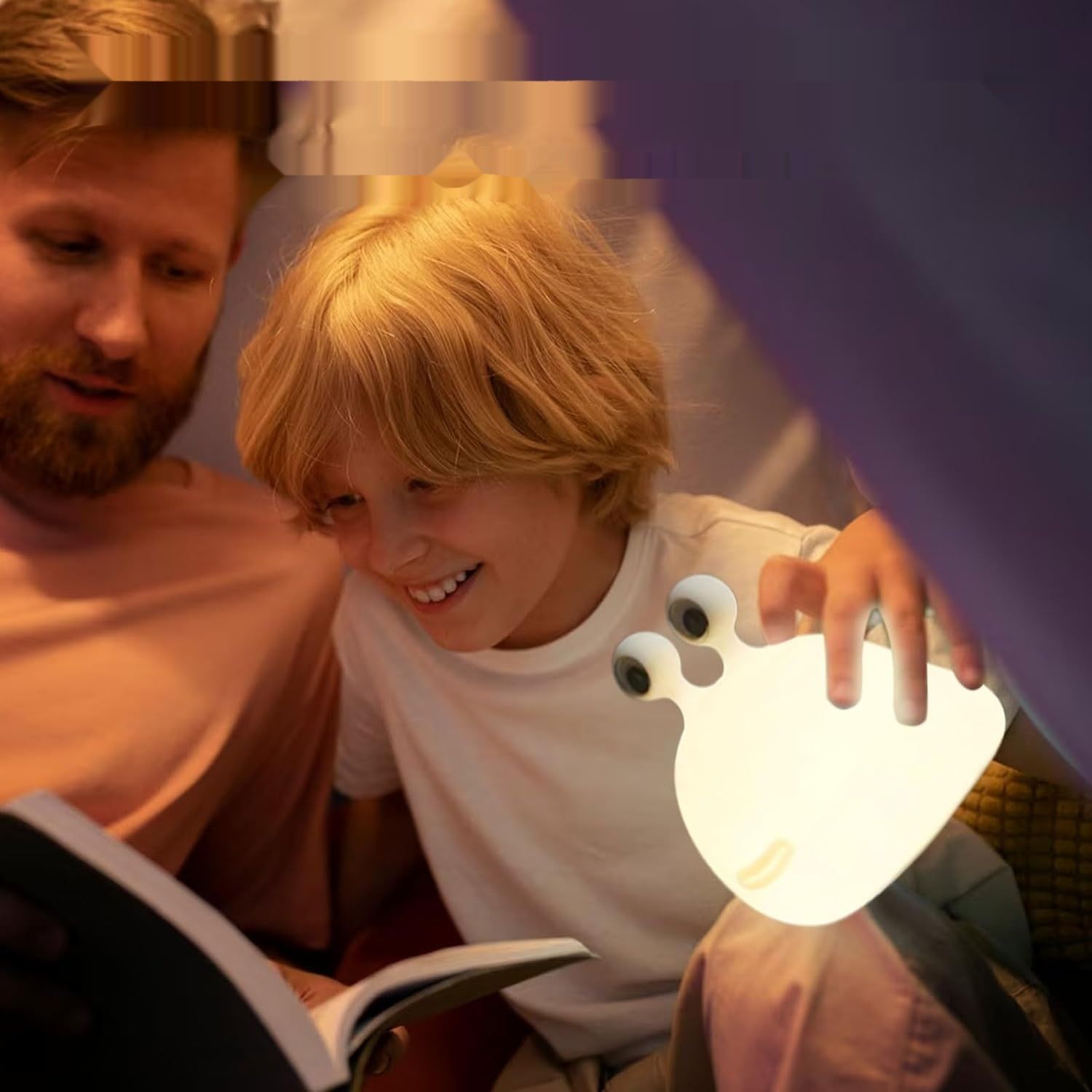 Kikuo Silikonowa Lampka Nocna Ślimak, dotykowe sterowanie, USB, przenośna.