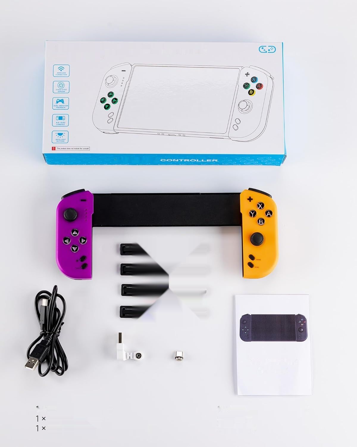 LEVEWAN Przełącznik/Switch OLED Kontroler, EasySMX Bluetooth Ręczny Kontroler