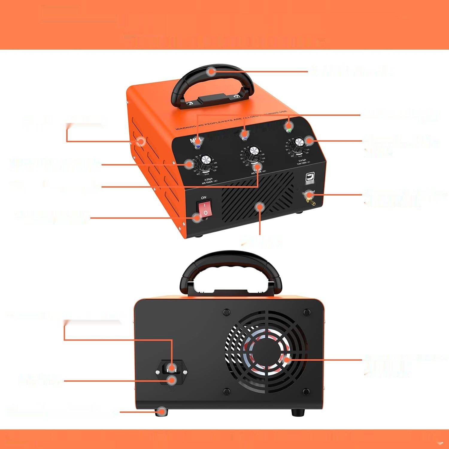 JOBYNA 40,000 mg/h Generator Ozonu z Timerem, Eliminator Zapachów