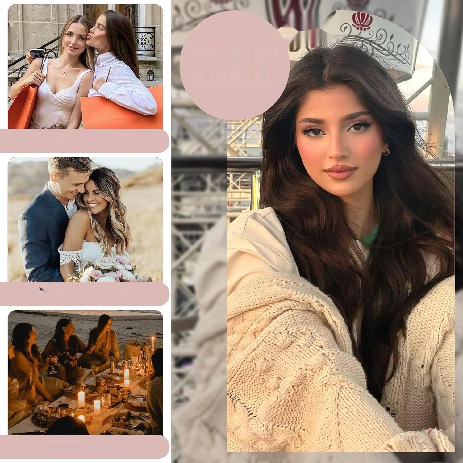 Clip-In Real Hair Extensions, 8-częściowy zestaw, miękkie włosy Remy