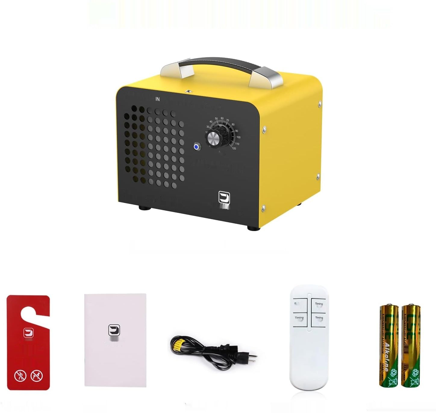 JOBYNA Generator Ozonu, 10 000 mg/h, Przenośny Ozonator z Timerem i Pilotem